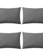 vidaXL Градински възглавници 4 бр 60x40 см сиви