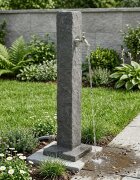 vidaXL Градински водонош Антрацит 26 x 26 x 98 см ПЕ
