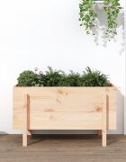 vidaXL Градинско повдигнато легло 101x50x57 см бор масив