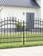 vidaXL Градска ограда KAMPEN 240 x 140 cm Прахово покритие стомана