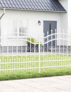 vidaXL Градска ограда KAMPEN 240 x 140 cm Прахово покритие стомана