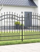 vidaXL Градска ограда KAMPEN 240 x 166 см Прахово покритие стомана