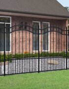 vidaXL Градска ограда KAMPEN 240 x 190 cm Прахово покритие стомана