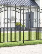 vidaXL Градска ограда KAMPEN 240 x 2025 см Прахово покритие стомана