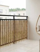 vidaXL Градска ограда Въглен 1000 x 90 см Тръстика