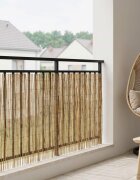 vidaXL Градска ограда Въглен 600 x 90 см Тръстика