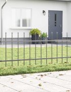 vidaXL Градска ограда WOERDEN 5 бр. 85 x 06 м Сив