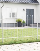 vidaXL Градска ограда WOERDEN 5 бр. 85 x 08 м Бяло