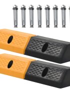 vidaXL Гумени ограничители за паркинги 2 бр 49x15x9 см