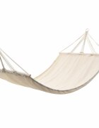 vidaXL Хамак с дървени летви кремав 210 x 150 см