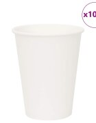 vidaXL хартиени чаши за кафе 1000 бр. 12oz 300ml White