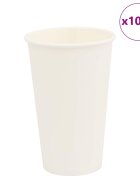 vidaXL хартиени чаши за кафе 1000 бр. 16oz 400ml White