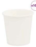 vidaXL Хартиени чаши за кафе 1000 бр. 4oz 100ml бели
