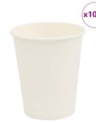 vidaXL хартиени чаши за кафе 1000 бр. 8oz 200ml White
