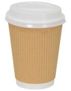 vidaXL Хартиени капаци за чаши за кафе Ø90 mm 12oz и 16oz 1000 бр.