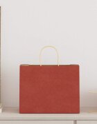 vidaXL Хартиени торбички 250 бр с дръжки червени 32x22x24 см