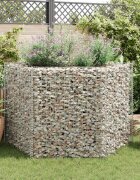 vidaXL Хексагонален габион повдигната леха 160x140x100 см