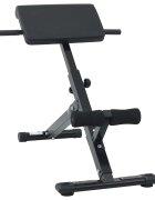 vidaXL Хиперекстензия Черно 1005 x 70 x 78 см