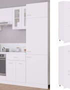 vidaXL Хладилник "Lyon" бял 60x57x207 см инженерно дърво