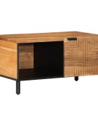 vidaXL Холна маса 80x50x40 см масивна акация