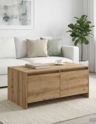 vidaXL Холна маса Дъб артизан 90 x 50 x 415 см ПДЧ