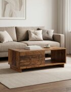 vidaXL Холна маса Старо дърво 95 x 505 x 35 см Инженерно дърво