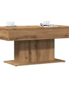 vidaXL Холна маса занаятчийски дъб 96x50x45 см инженерно дърво