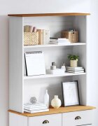 vidaXL хранилка ASKIM 91 x 30 x 104 см Масивна борова дървесина