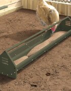 vidaXL Хранилка за пилета Маслиненозелено 108 x 205 x 20 см 5 kg