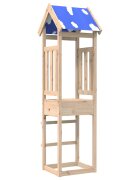 vidaXL Игрална кула Кафяво 52.5 x 46.5 x 208 см Солидно борово дърво