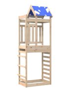 vidaXL Игрална кула Кафяво 85 x 525 x 239 см Солидно борово дърво