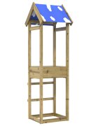 vidaXL Игрална кула Кафяво Масивна импрегнирана дървесина