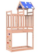 vidaXL Игрална кула Кафяво Солидна Дъгласова дървесина