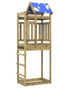 vidaXL Игрална кула Кафяво Солидна импрегнирана дървесина