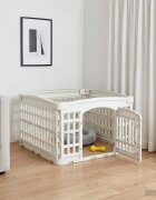 vidaXL Игрална оградка за кучета с 4 панели 60 x 60 x 38 cm Пластмаса