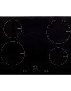 vidaXL Индукционен плот с 4 котлона сензорен контрол 77 см 7000 W