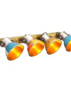 vidaXL Индустриална лампа за стена многоцветна 90x25 см E27