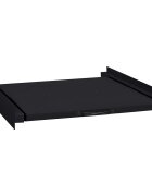 vidaXL Интермедиина етажерка за пералня Черно 60 x 60 x 8 см Стомана