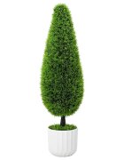 vidaXL Изкуствена бор Зелен 24 x 24 x 90 см Пластмаса
