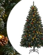 vidaXL Изкуствена коледна елха 300 LED 180 см