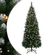 vidaXL Изкуствена коледна елха 300 LED 240 см