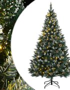 vidaXL Изкуствена коледна елха 300 LED 240 см