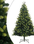 vidaXL Изкуствена коледна елха с шарнири и стойка 120 см