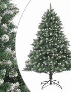 vidaXL Изкуствена коледна елха със стойка 180 см PVC