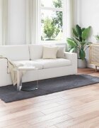 vidaXL Изкуствена овча килим TAFALLA Антрацит 80 x 250 cm Полиестер