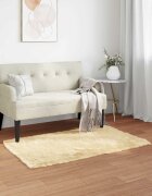 vidaXL Изкуствена овча килим TAFALLA Кремаво 60 x 110 cm Полиестер