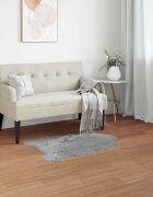 vidaXL Изкуствена овча килим TAFALLA Сиво 50 x 80 cm Полиестер
