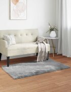 vidaXL Изкуствена овча килим TAFALLA Сиво 60 x 110 cm Полиестер