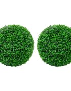 vidaXL Изкуствени топки чемшир 2 бр 55 см