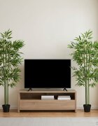 vidaXL Изкуствено бамбуково дърво 2 бр. Зелено 45 x 18 x 175 см